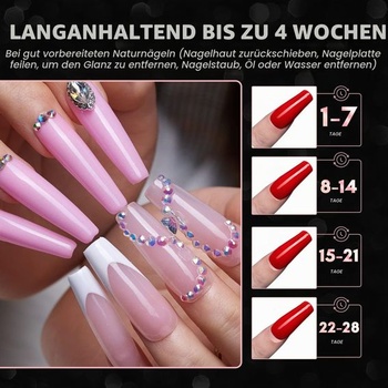 Makartt 500 ks dlouhých baletek, Coffin nails, celoplošné akrylové umělé nehty, velikost 10,