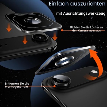 Ochranný kryt JETech pro iPhone Air, černý, 1 sada