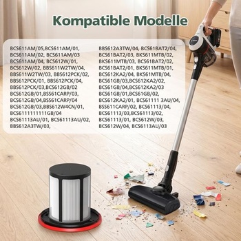 2 filtry pro akumulátorové vysavače Bosch Unlimited řady 6