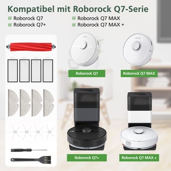 Náhradní příslušenství Q7 MAX kompatibilní s Roborock Q7/ Q7+/Q7 MAX/ Q7 MAX + 14 ks příslušenství