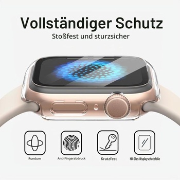 Pouzdro JETech s ochranou displeje pro Apple Watch Series 11/10 46mm, průhledné Apple Watch Series