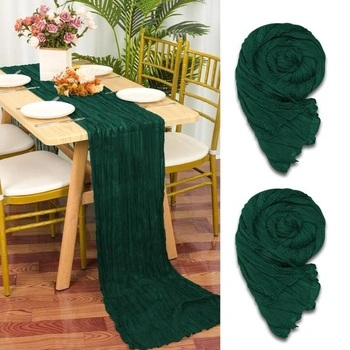 Obrus ​​z syrovej tkaniny YMHPRIDE, 2 kusy, 90 x 400 cm,…