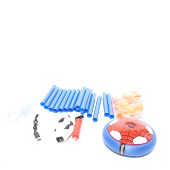 Philivivi Air Power Football Kids Toy Set, 2 v 1 dobíjacia vznášajúca sa lopta s LED svetlami a penovými