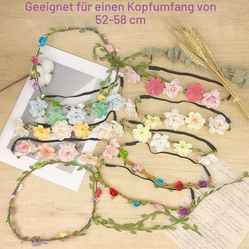 10dielna sada kvetinových vencov do vlasov, čelenka s kvetinovou korunou, svadobný vlasový doplnok,