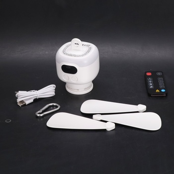 Stropný ventilátor TUIBEIDAMAI 8000mAh, biela
