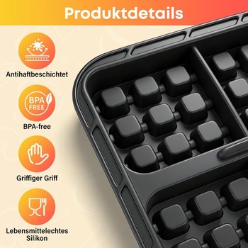 2dielna silikónová forma na vafle do fritézy Airfryer, príslušenstvo pre Ninja Airfryer AF400 451
