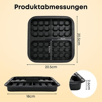 2dielna silikónová forma na vafle do fritézy Airfryer, príslušenstvo pre Ninja Airfryer AF400 451