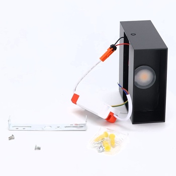 Nástěnná lampa Glighone 3000K černá 2ks