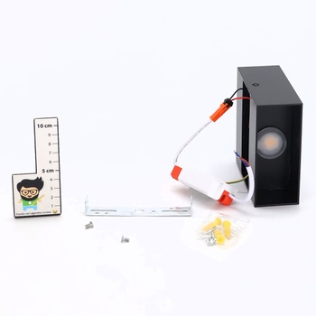 Nástěnná lampa Glighone 3000K černá 2ks