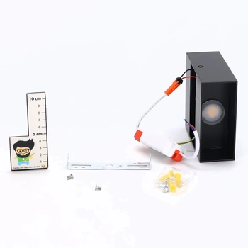 Nástenná lampa Glighone 3000K čierna 2ks