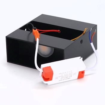 Nástěnná lampa Glighone 3000K černá 2ks