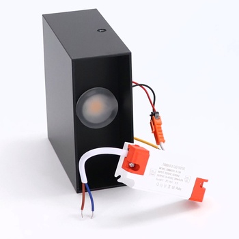 Nástěnná lampa Glighone 3000K černá 2ks