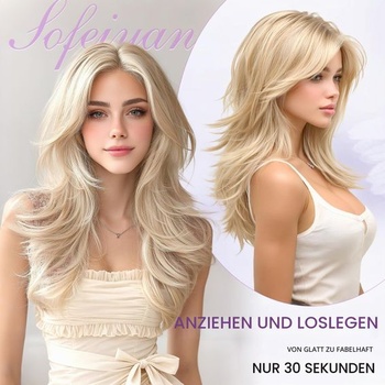 Dámska parochňa Sofeiyan 55 cm svetlý blond