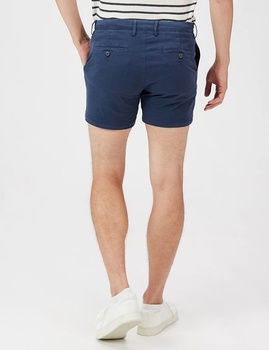 Pánske pohodlné strečové chino kraťasy Amazon Essentials bez skladov, 13 cm plátené, tmavo modré,