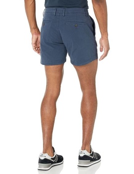 Pánske pohodlné strečové chino kraťasy Amazon Essentials bez skladov, 13 cm plátené, tmavo modré,
