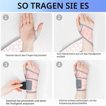 Bandáže na zápästie, opora zápästia, nastaviteľná ortéza na zápästie pre mužov a ženy, priedušná bandáž