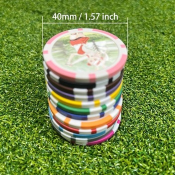 Značkovače golfových loptičiek, pokrové žetóny, 12 štýlov, zábavná kolekcia, sada značiek loptičiek pre mužov