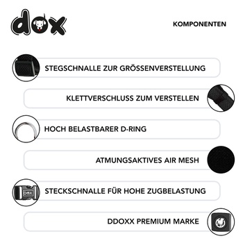 Postroj pre psa Ddoxx Air Mesh veľ. S