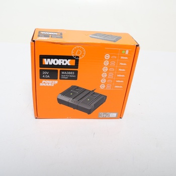 Nabíjačka Worx WA3883 čierna, oranžová