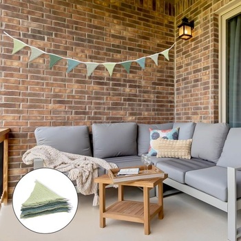 Cobee Pennant Banner dlouhý 286 cm pro dětské pokoje a pokoje pro miminka - Dekorace z mušelínu a
