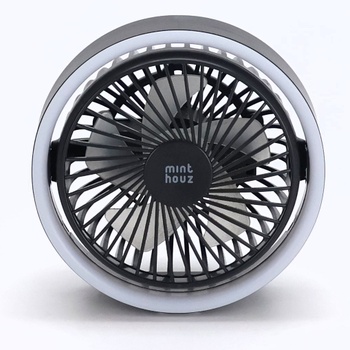 Stolný ventilátor Minthouz, 3 rýchlostné stupne, tichý USB ventilátor, mini ventilátor otočný o