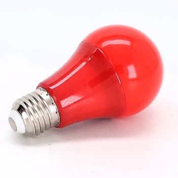 9W E27 LED žiarovka s pohybovým senzorom ČERVENÁ