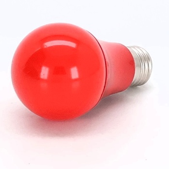 9W E27 LED žiarovka s pohybovým senzorom ČERVENÁ