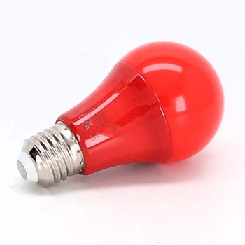 9W E27 LED žiarovka s pohybovým senzorom ČERVENÁ