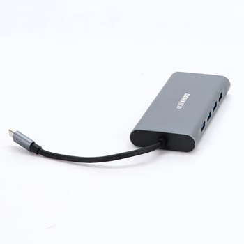 DEMKICO 11v1 USB C Hub Multiport adaptér s 4K HDMI, 1080P VGA, 100W PD, USB 3.0, USB 2.0 porty,