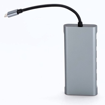 DEMKICO 11v1 USB C Hub Multiport adaptér s 4K HDMI, 1080P VGA, 100W PD, USB 3.0, USB 2.0 porty,