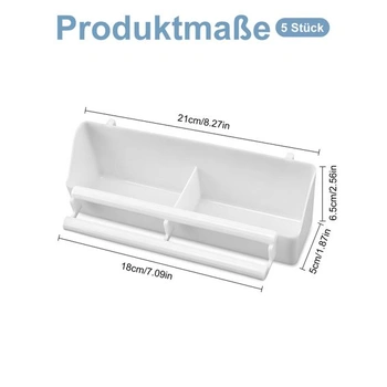 5dílné plastové krmítko pro ptáky, závěsné krmítko pro andulky/papoušky