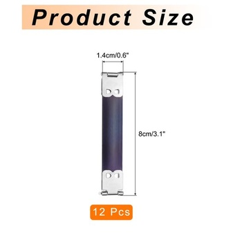 QUARKZMAN 12 kusů kovových vnitřních flexibilních rámů, 8 cm/3,1