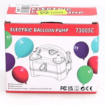 HELESIN elektrická balónová pumpa, elektrická balónková pumpa, prenosná elektrická balónová pumpa