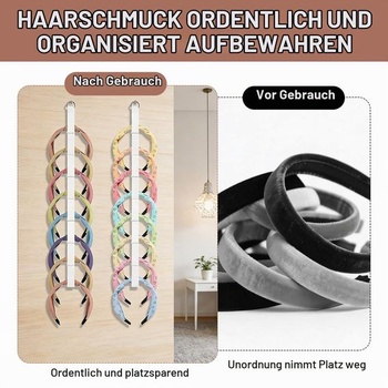 4dielny organizér na čelenky, organizér na čelenky pre dievčatá, biely závesný organizér na čelenky,