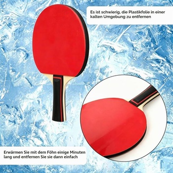 Sada na stolní tenis: 2 rakety na stolní tenis a 3 míčky na stolní tenis a přepravní taška,