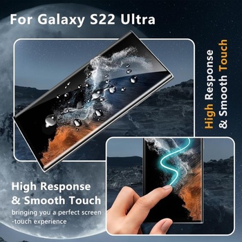 Ochranné sklo z tvrdeného skla pre Samsung Galaxy S22 Ultra a ochranu fotoaparátu, odolné proti