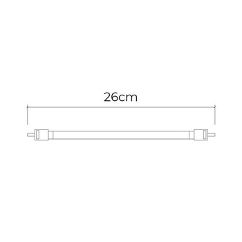 Halogenový rezistorový ohřívač, 400 W, 26 cm, ideální pro rychlé ohřevy. Jeho vysoký výkon a