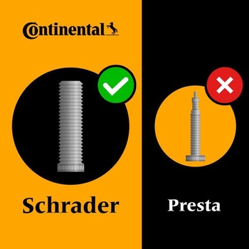 Continental Contitube MTB 26 47/62-559 - AV 40 mm čierna