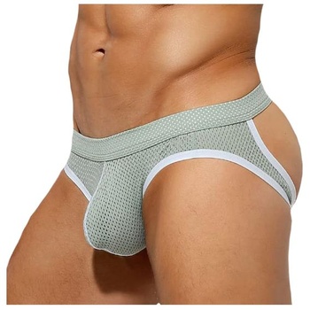 Pánské sexy spodní prádlo Jockstrap ze síťoviny, sportovní…