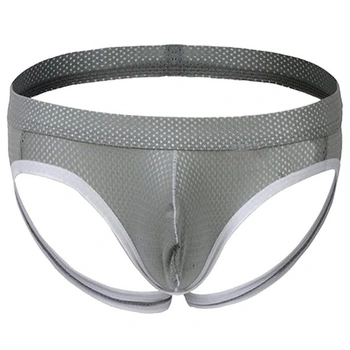 Pánska sexi spodná bielizeň Jockstrap zo sieťoviny, športové tangá, tréningová spodná bielizeň