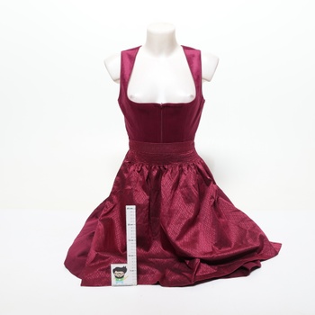 Dámske midi šaty TrendiMax Dirndl - elegantné zamatové šaty, tradičné šaty na Oktoberfest s