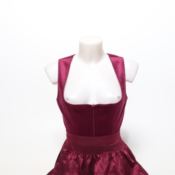 Dámske midi šaty TrendiMax Dirndl - elegantné zamatové šaty, tradičné šaty na Oktoberfest s