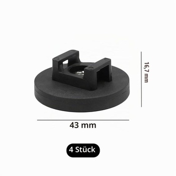 NIYATA 4dielny magnetický držiak na káblové sťahovacie pásky, organizér na káble 43 mm, magnetický
