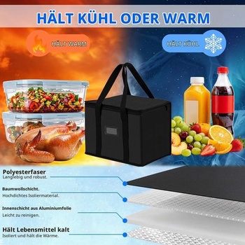 Veľká chladiaca taška s objemom 70 l, odolná izolovaná taška na pikniky na pláži