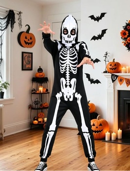 Halloweenský kostým kostlivce Evolyline - L