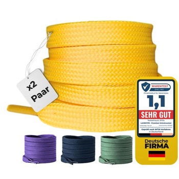LaceHype - 2 páry prémiových šnúrok 10 mm, polyesterové…