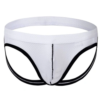 Pánska sexi spodná bielizeň Jockstrap zo sieťoviny, športové tangá, tréningová spodná bielizeň