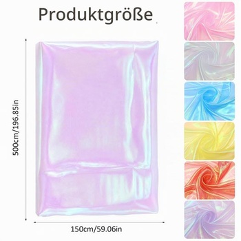 Organzová látka 500 x 150 cm, dúhová dúha – Organzová látka na šitie, dúhová dekoračná látka na