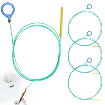 Sada 4 spirál na čištění odpadů, 130cm tyčinky na čištění…