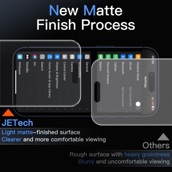 Matný ochranný kryt JETech pro iPhone 18 Pro/17 Pro, kompatibilní s Face ID